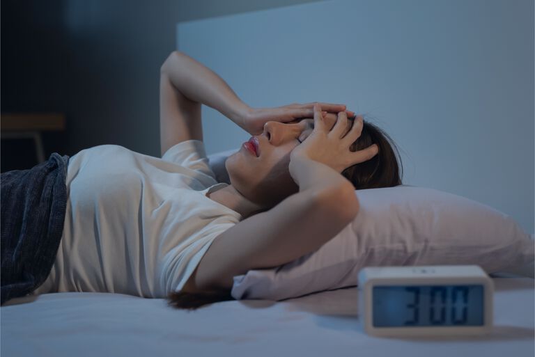 Femme qui dort mal
